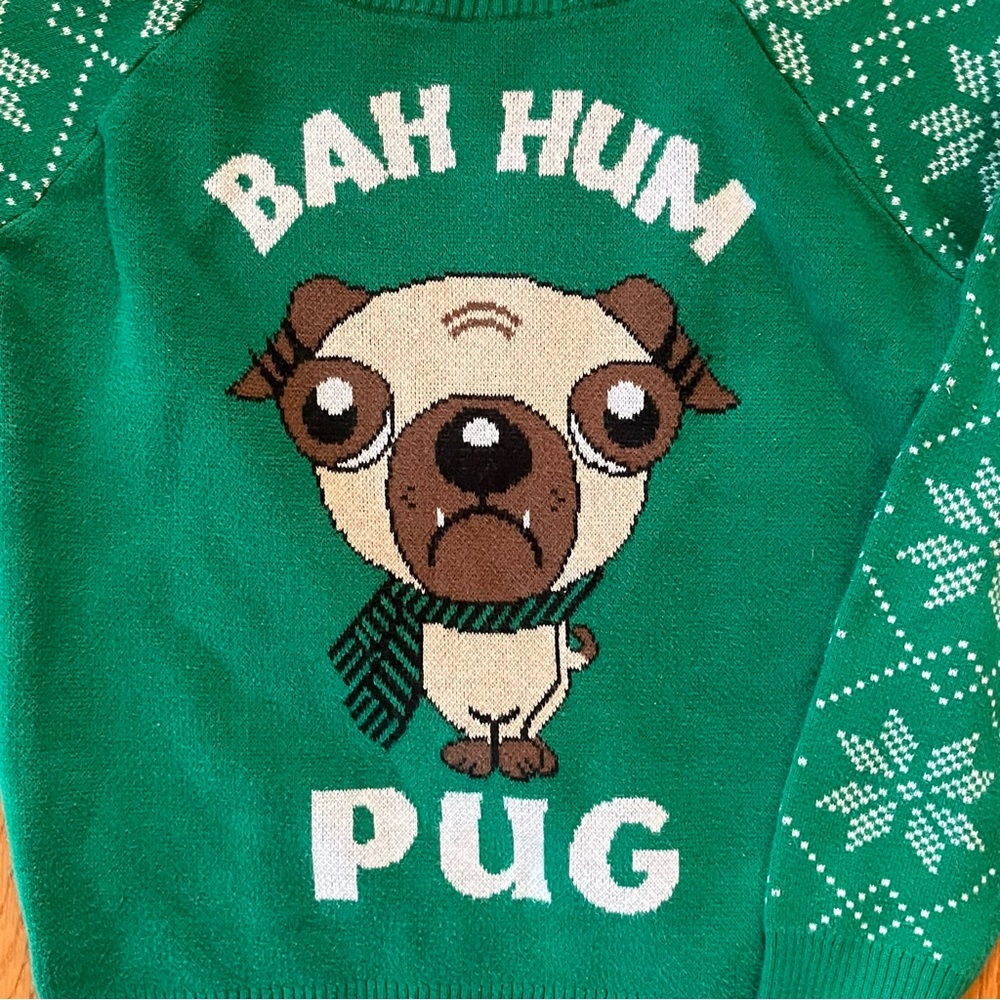 Kids Bah Hum Bug 7/8 size Holiday Sweater